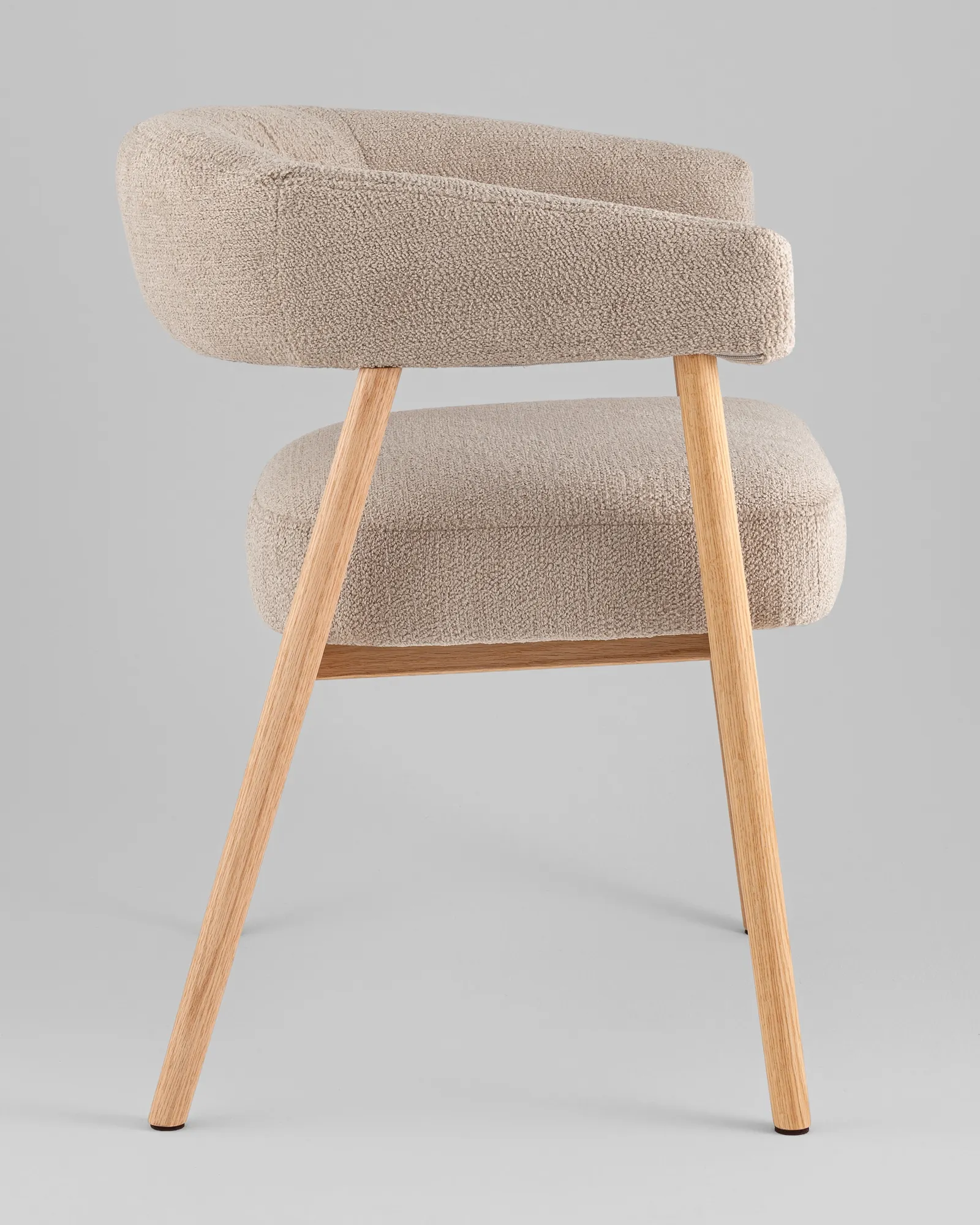 Стул Stool Group Zubo / DM4729-1 OTE-Q-120 Flaxen (с деревянными ножками, бежевый) — фото 4