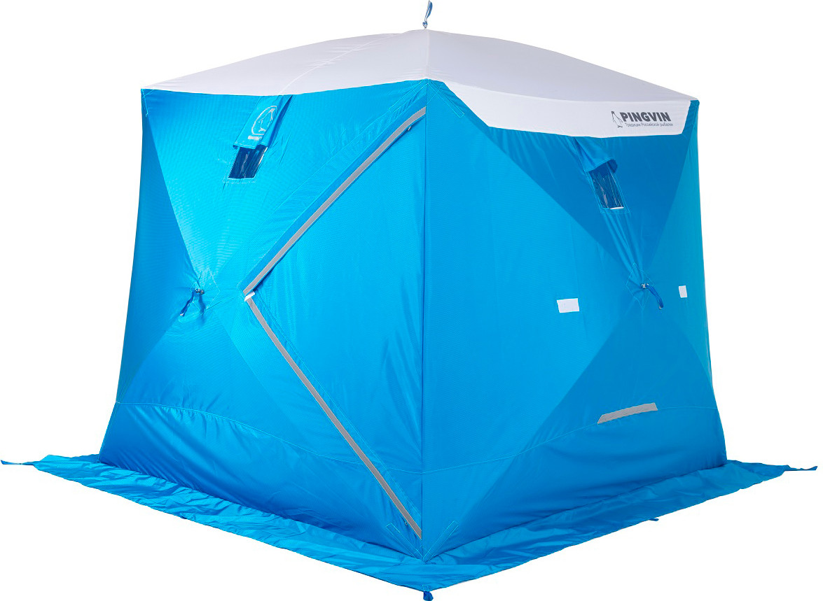 Палатка Пингвин Shelters Призма Премиум Strong 1-слойная 225x215 Композит (белый/синий)
