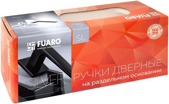 Ручка дверная Fuaro K.SL52.NEO GR/BL-23 (графит/черный) — фото 2