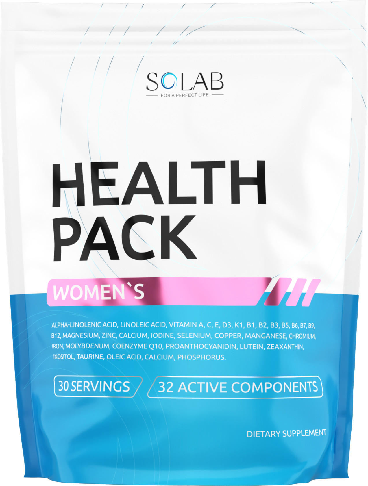 Комплексная пищевая добавка SOLAB Women`s Нealth pack (30 саше)