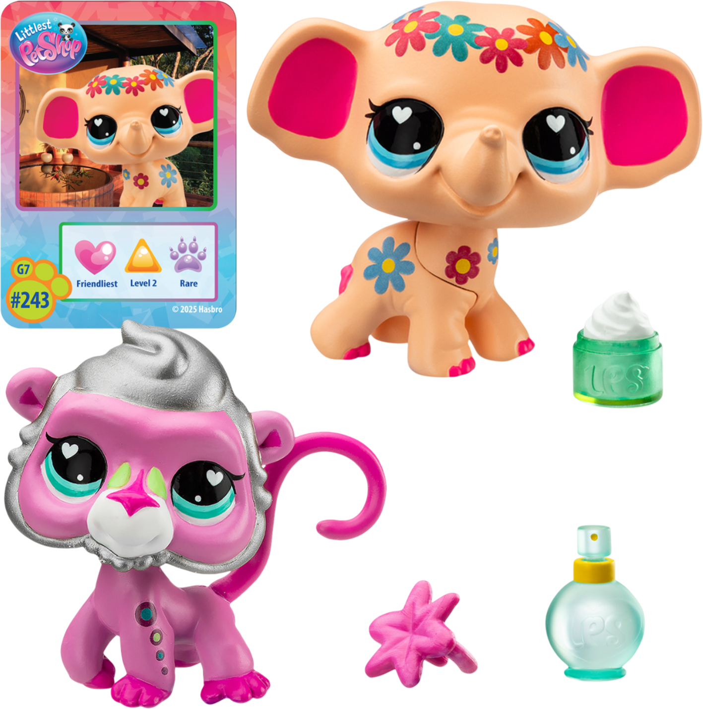 Игровой набор Hasbro Littlest Pet Shop Пара друзей Спа у Слона / 00706_LPS