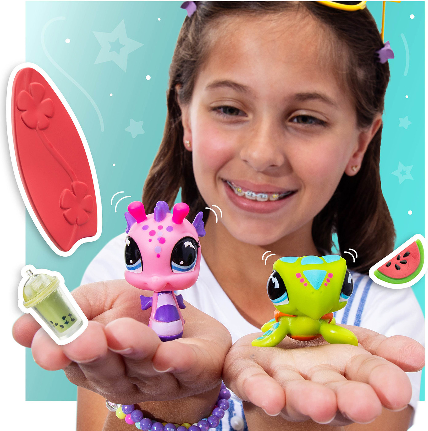 Игровой набор Hasbro Littlest Pet Shop Пара друзей Пляжные приключения / 00707_LPS — фото 4