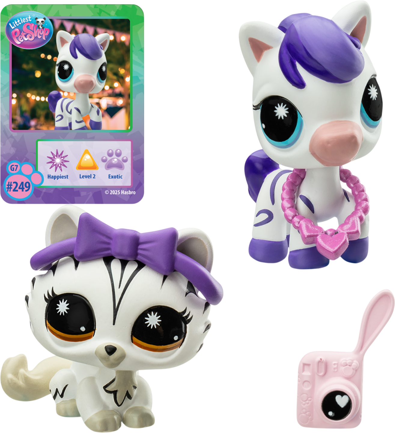 Игровой набор Hasbro Littlest Pet Shop Пара друзей Модные полосочки / 00709_LPS