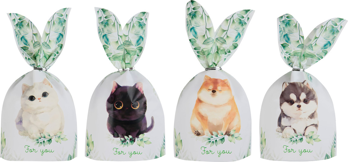 Набор пакетов подарочных Meshu Cute pets / MS_66867 (36шт)