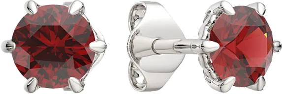 Серьги из серебра ZORKA 03S5036.ZZ (с гранатом)