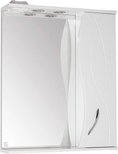 Шкаф с зеркалом для ванной Symbolite Амелия 650 (со светом)