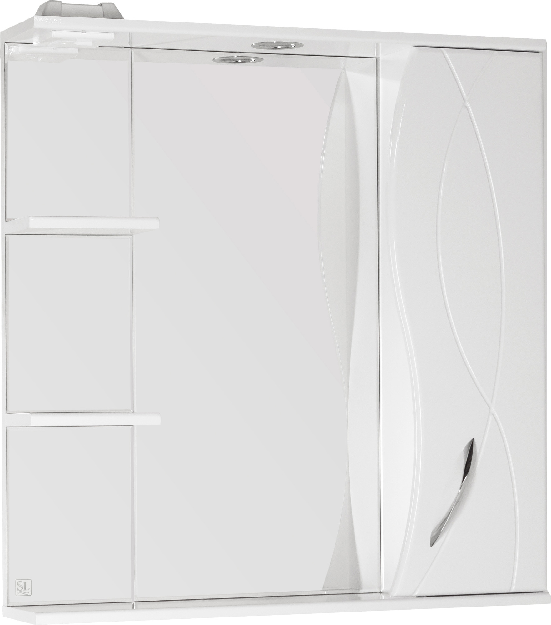 Шкаф с зеркалом для ванной Symbolite Амелия 750 (со светом)