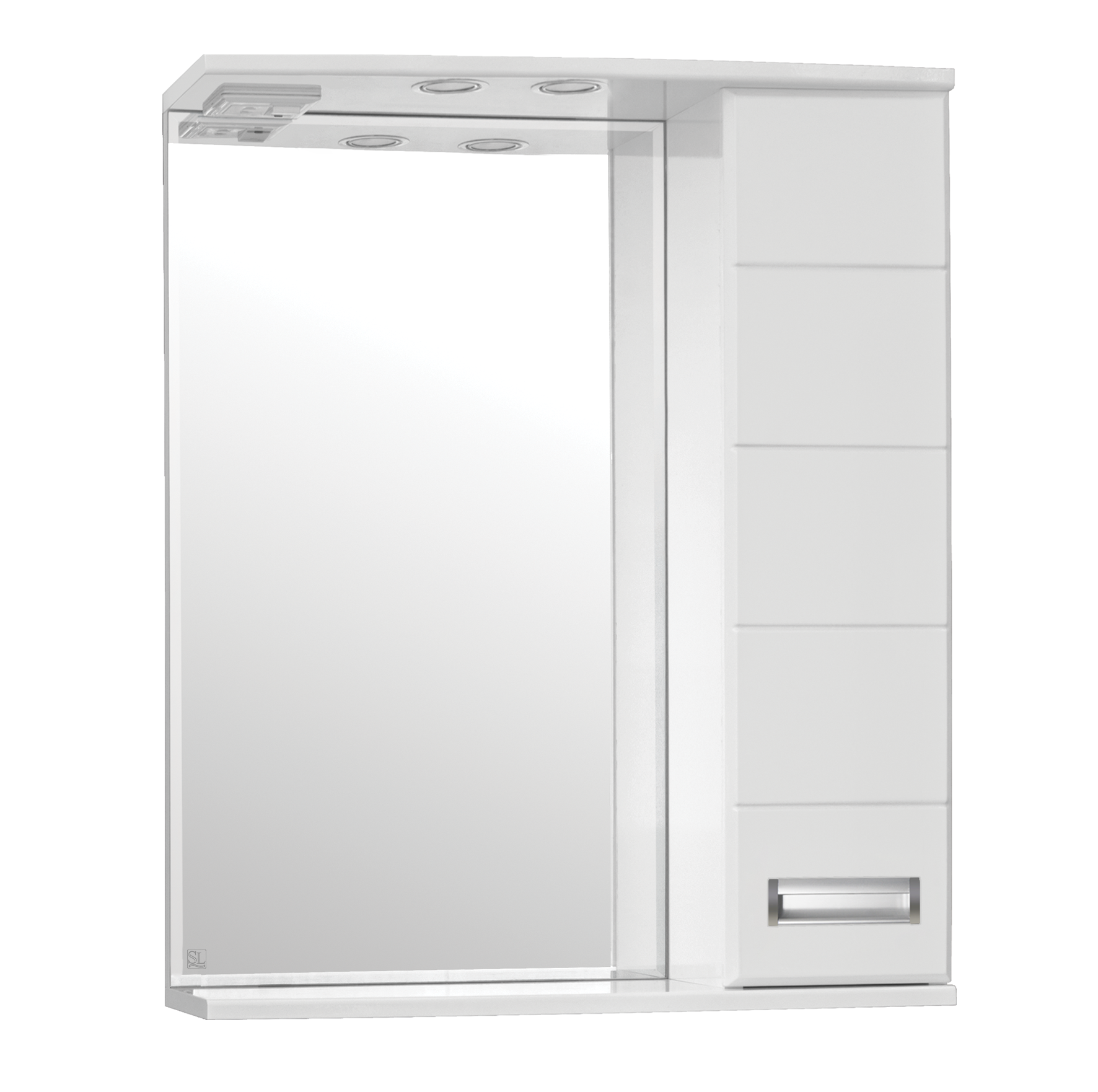 Шкаф с зеркалом для ванной Symbolite Ирис 650/С