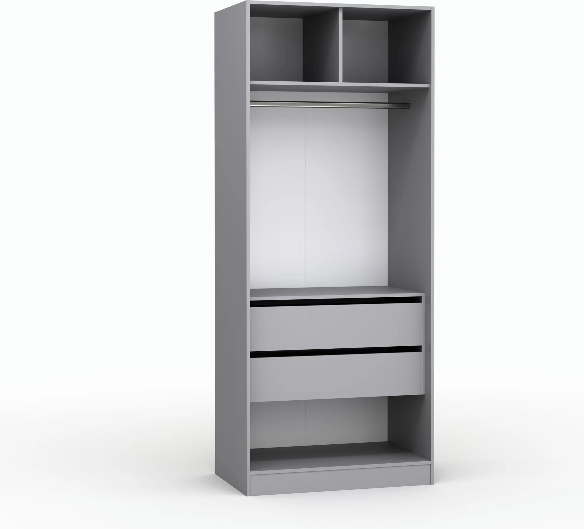 Шкаф Кастанье Модерн Ш 900.2 (серый шифер) — фото 2