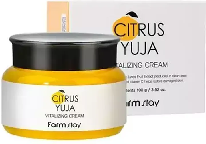 Крем для лица FarmStay With Yuja Extract Cream освежающий с экстрактом юдзу (100г) — фото 2