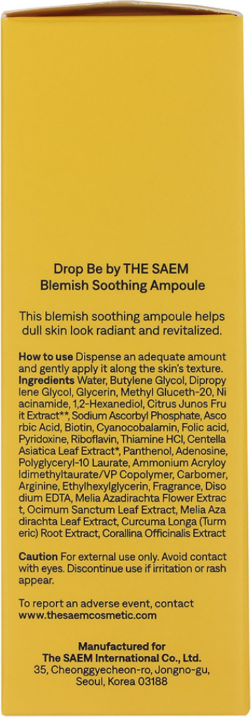 Сыворотка для лица The Saem Drop Be By Blemish Soothing Ampoule — фото 3
