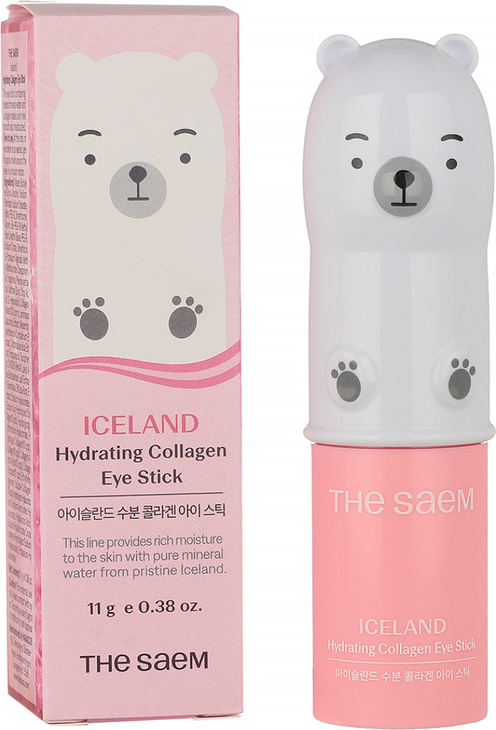 Крем для век The Saem Iceland Hydrating Collagen Eye Stick (11г) — фото 3