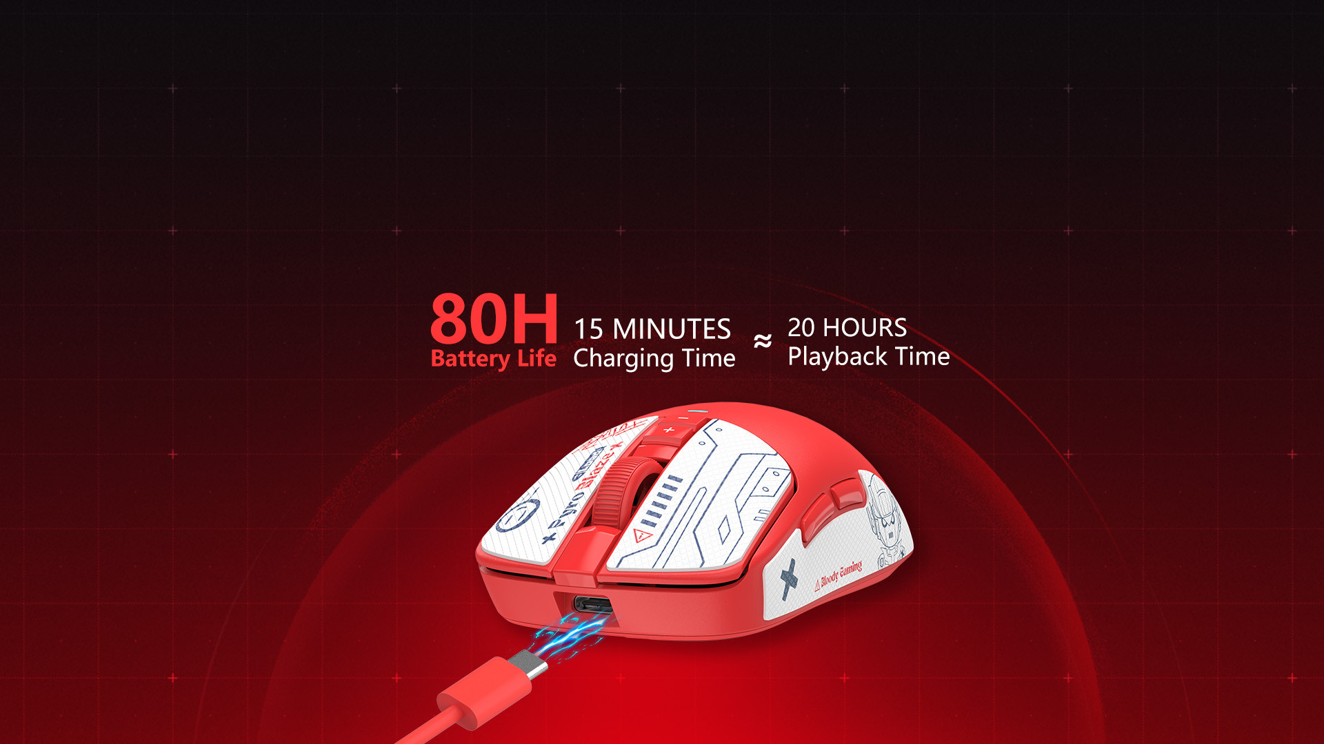 Мышь Bloody R72 Pro (красный) — фото 6