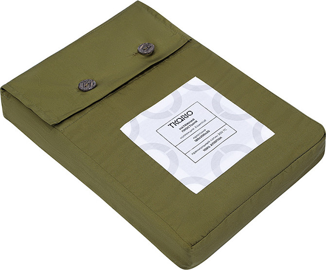 Простыня Tkano Essential на резинке / TK25-FS0002 (оливковый) — фото 5