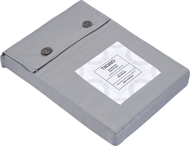 Простыня Tkano Essential на резинке / TK25-FS0010 (светло-серый) — фото 5