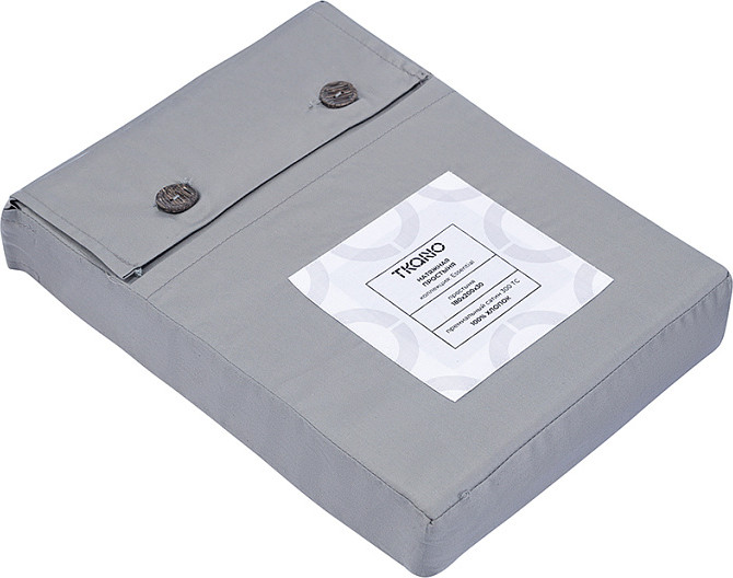 Простыня Tkano Essential на резинке / TK25-FS0011 (светло-серый) — фото 4