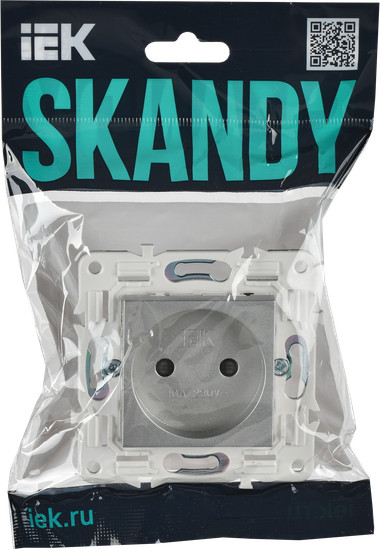 Розетка IEK Skandy SK-R13-10-K23 (серебристый) — фото 6