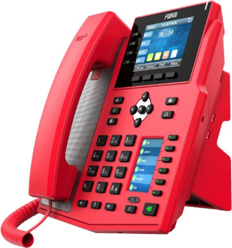 VoIP-телефон Fanvil X5U (красный) — фото 2