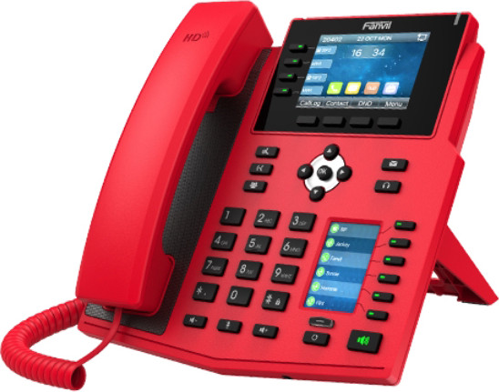 VoIP-телефон Fanvil X5U (красный) — фото 3