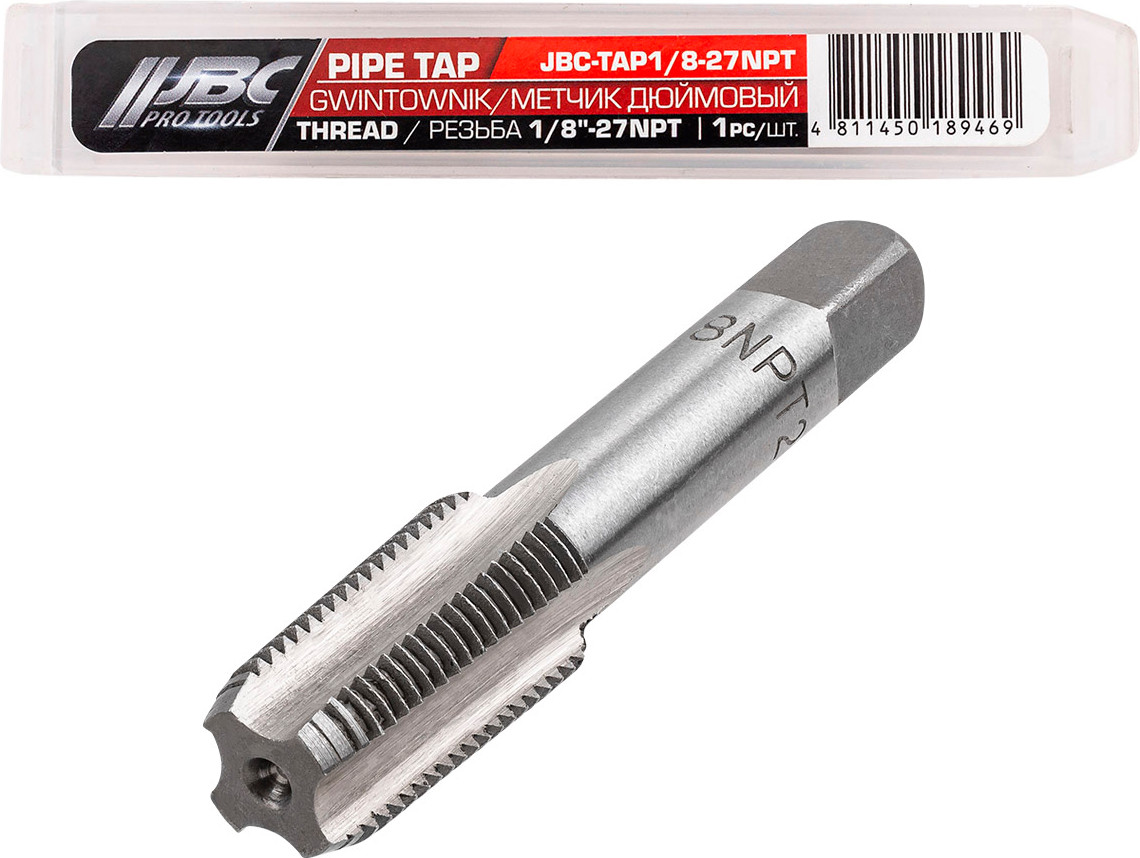 Метчик JBC TAP1/8-27NPT (62733) — фото 2