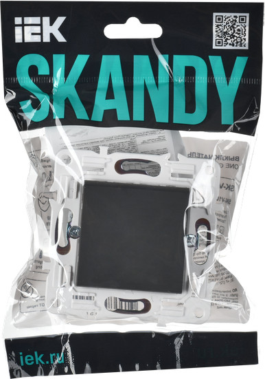 Выключатель IEK Skandy SK-V10-0-10-K53 (графит) — фото 6