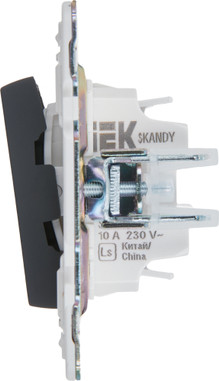 Выключатель IEK Skandy SK-V15-0-10-K53 (графит) — фото 4