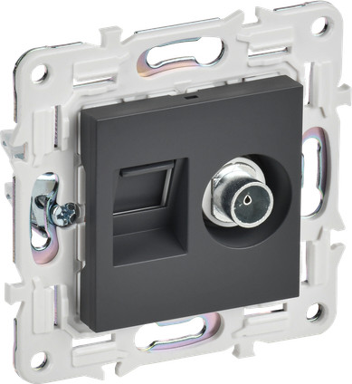 Розетка IEK Skandy SK-AK20-1-K48 (титан)