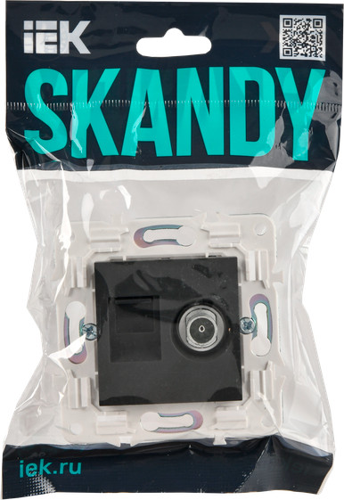 Розетка IEK Skandy SK-AK20-2-K53 (графит) — фото 2