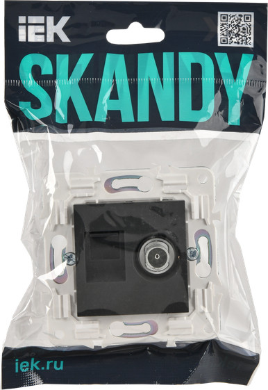 Розетка IEK Skandy SK-AK20-1-K53 (графит) — фото 2