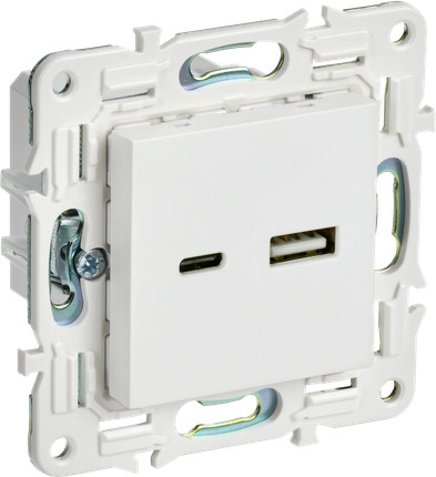 Розетка IEK Skandy SK-U22-D31-K01 (арктический белый)
