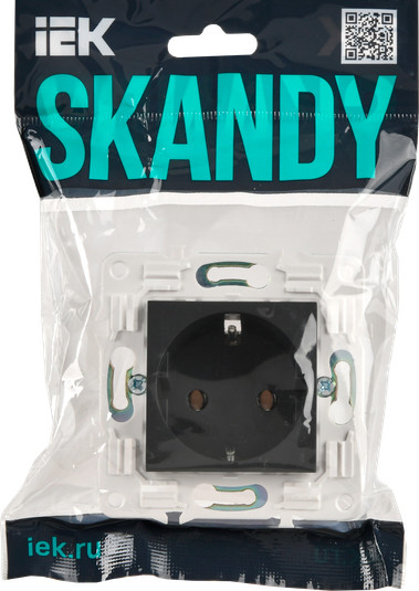 Розетка IEK Skandy SK-R11-16-K53 (графит) — фото 6