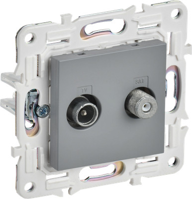 Розетка IEK Skandy SK-AF20-O-K03 (серый)