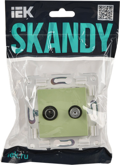 Розетка IEK Skandy SK-AF20-O-K06 (мятный) — фото 2