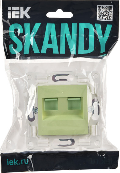 Розетка IEK Skandy SK-K20-2-K06 (мятный) — фото 2