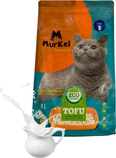 Наполнитель для туалета Murkel Tofu (2.6кг, молоко)