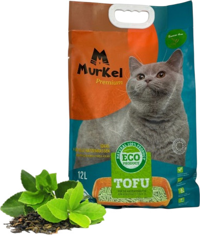 Наполнитель для туалета Murkel Tofu (5.2кг, зеленый чай)