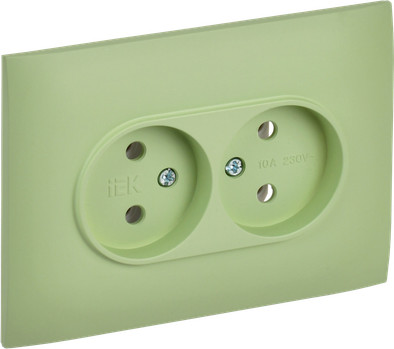 Розетка IEK Skandy SK-R20-10-K06-F (мятный)