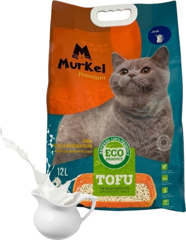 Наполнитель для туалета Murkel Tofu (5.2кг, молоко)