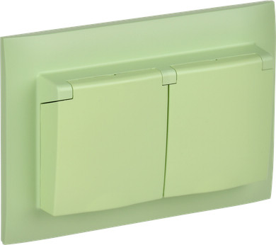 Розетка IEK Skandy SK-R26-16-44-K06-F (мятный)