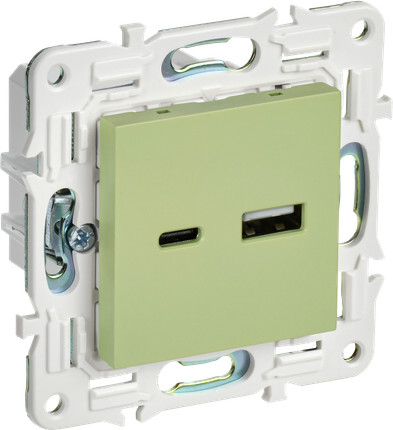 Розетка IEK Skandy SK-U22-018-K06 (мятный)