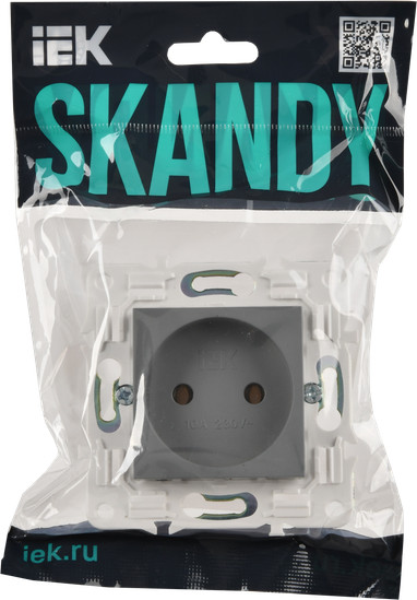 Розетка IEK Skandy SK-R10-10-K03 (серый) — фото 6