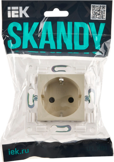 Розетка IEK Skandy SK-R14-16-1-K10 (бежевый) — фото 6