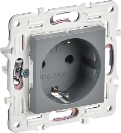 Розетка IEK Skandy SK-R14-16-K03 (серый)