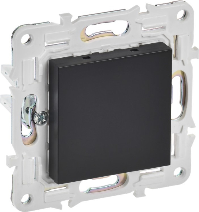 Декоративная заглушка для розетки IEK Skandy SK-PL10-K02 (черный)