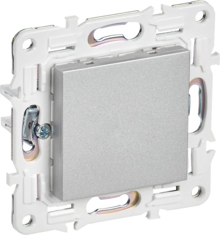 Декоративная заглушка для розетки IEK Skandy SK-PL10-K23 (серебристый)