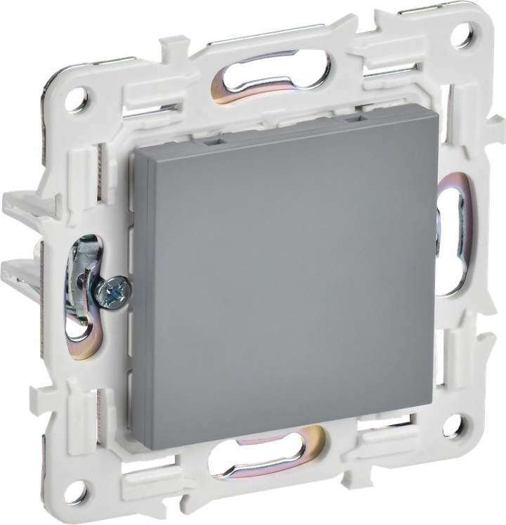 Декоративная заглушка для розетки IEK Skandy SK-PL10-K03 (серый)