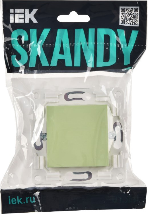 Декоративная заглушка для розетки IEK Skandy SK-PL10-K06 (мятный) — фото 2