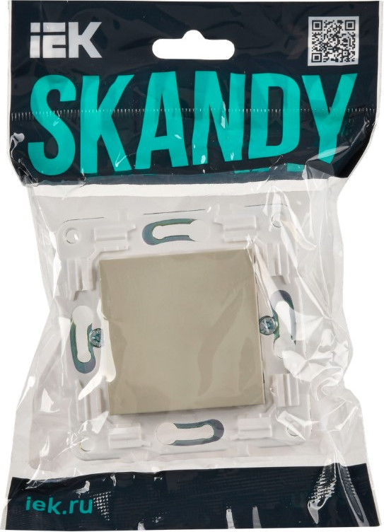 Декоративная заглушка для розетки IEK Skandy SK-PL10-K10 (бежевый) — фото 2