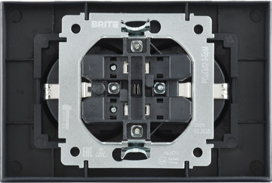 Розетка IEK Brite BR-R28-16-K35-F (маренго) — фото 3
