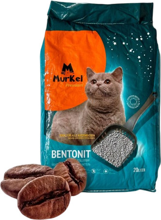 Наполнитель для туалета Murkel Бентонитовый (16кг, кофе)